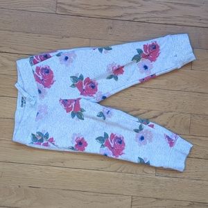Flower sweat pants